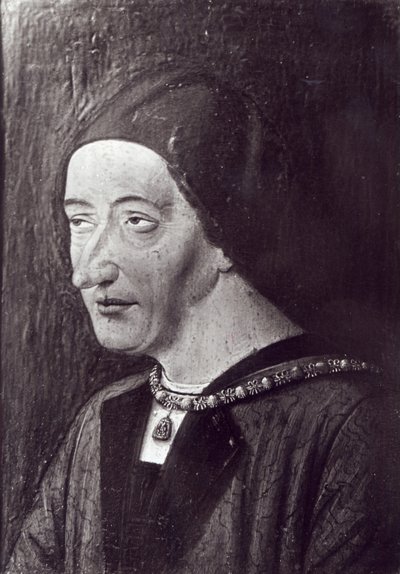 Portrait of Louis XI (1423-83) 1482 by French School